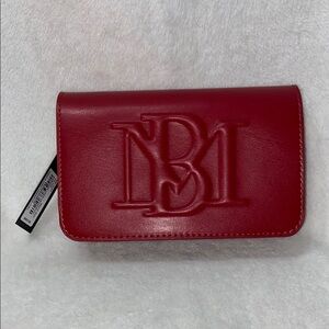 Red Embossed Logo Wallet NWT